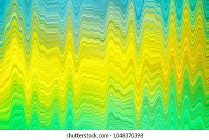 Light Green, Yellow vector template with liquid shapes. A vague circumflex abstract illustration with gradient. The best blurred design for your business.