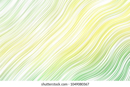 Light Green, Yellow vector template with liquid shapes. Colorful illustration in abstract marble style with gradient. The elegant pattern for brand book.