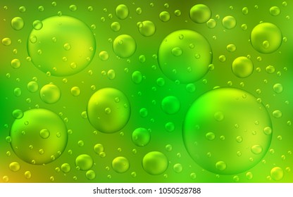 Light Green, Yellow vector template with circles. Illustration with set of shining colorful abstract circles. New design for ad, poster, banner of your website.