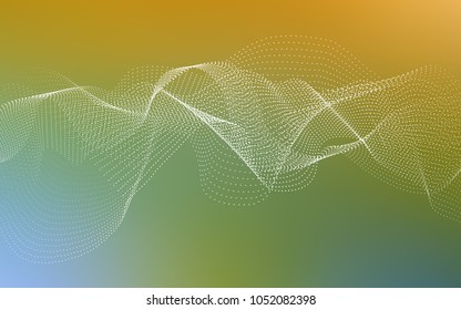 Light Green, Yellow vector template with circles. Modern abstract illustration with colorful water drops. The pattern can be used for aqua ad, booklets.