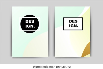 Light Green, Yellow vector template for landing pages. Booklet with textbox on colorful abstract background. Pattern can be used as a template for calendars.