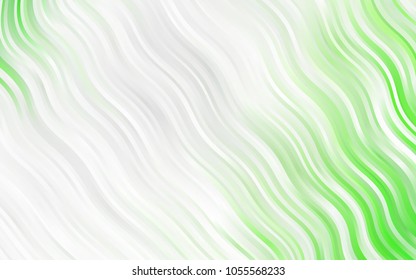 Light Green, Yellow vector template with lava shapes. Shining illustration, which consist of blurred lines, circles. Marble style for your business design.