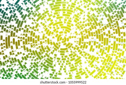 Light Green, Yellow vector template with bent ribbons. Geometric illustration in marble style with gradient.  The template for cell phone backgrounds.
