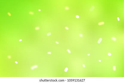 Light Green, Yellow vector template with ice snowflakes. Modern geometrical abstract illustration with crystals of ice. The template can be used as a new year background.
