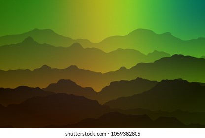 Light Green, Yellow vector template with liquid shapes. Shining illustration, which consist of blurred lines, circles. A completely new memphis design for your business.