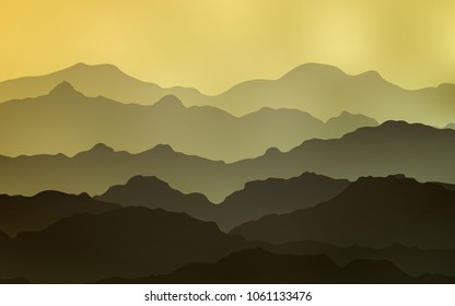Light Green, Yellow vector template with bent ribbons. Blurred geometric sample with gradient bubbles.  A new texture for your  ad, booklets, leaflets.