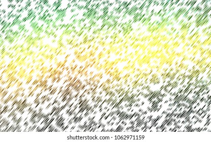 Light Green, Yellow vector template with repeated sticks. Shining colored illustration with narrow lines. The pattern can be used for busines ad, booklets, leaflets