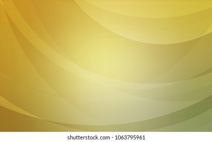 Light Green, Yellow vector template with bent ribbons. A vague circumflex abstract illustration with gradient. The best blurred design for your business.