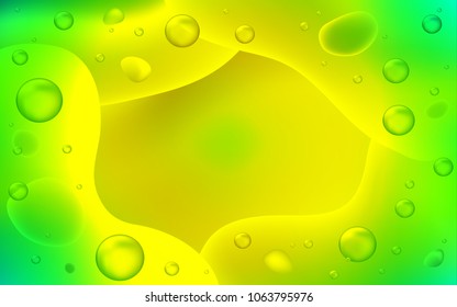 Light Green, Yellow vector template with bent ribbons. Shining crooked illustration in memphis style. Memphis design for your web site.
