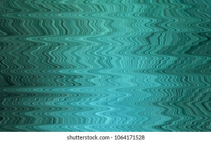Light Green, Yellow vector template with bent lines. Glitter abstract illustration with wry lines. The best blurred design for your business.