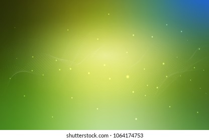 Light Green, Yellow vector template with circles. Abstract illustration with colored bubbles in nature style. The pattern can be used for aqua ad, booklets.