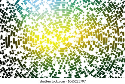 Light Green, Yellow vector template with bubble shapes. Shining crooked illustration in marble style. A new texture for your  ad, booklets, leaflets.