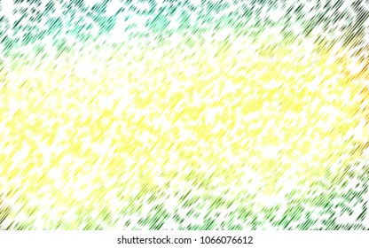 Light Green, Yellow vector template with repeated sticks. Modern geometrical abstract illustration with staves. The pattern can be used as ads, poster, banner for commercial.