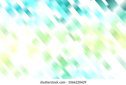 Light Green, Yellow vector template with repeated sticks. Shining colored illustration with narrow lines. Best design for your ad, poster, banner.