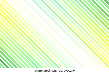 Light Green, Yellow vector template with repeated sticks. Blurred decorative design in simple style with lines. The template can be used as a background.