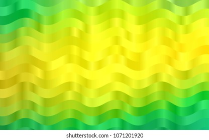 Light Green, Yellow vector template with bubble shapes. Creative illustration in halftone marble style with gradient. A completely new template for your business design.