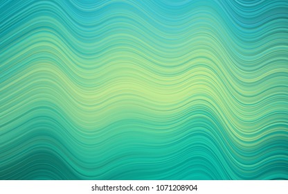 Light Green, Yellow vector template with lines, ovals. An elegant bright illustration with gradient. New composition for your brand book.