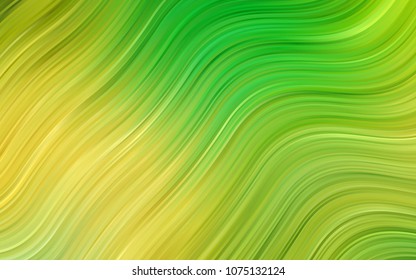 Light Green, Yellow vector template with lava shapes. Creative geometric illustration in marble style with gradient. The template for cell phone backgrounds.