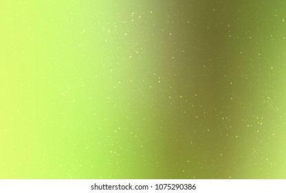 Light Green, Yellow vector template with space stars. Shining colored illustration with bright astronomical stars. Pattern for astronomy websites.