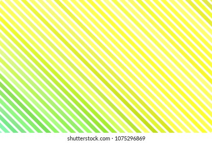 Light Green, Yellow vector template with repeated sticks. Glitter abstract illustration with colored sticks. The template can be used as a background.
