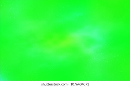 Light Green, Yellow vector template with space stars. Modern abstract illustration with Big Dipper stars. Pattern for astrology websites.