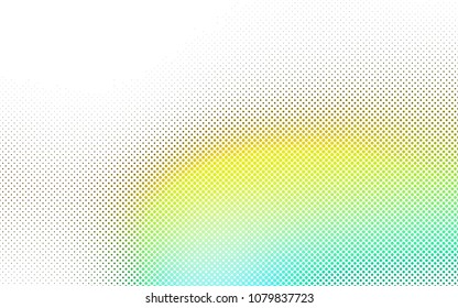Light Green, Yellow vector  template with circles. Glitter abstract illustration with blurred drops of rain. Pattern can be used as texture of water, rain drops.