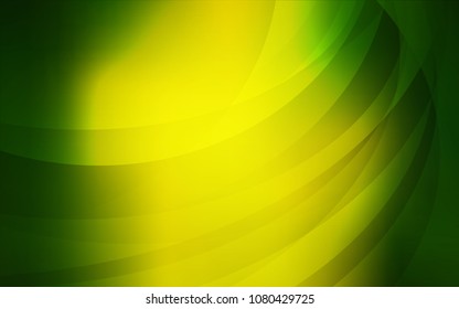 Light Green, Yellow vector template with bubble shapes. A sample with blurred bubble shapes. A completely new memphis design for your business.