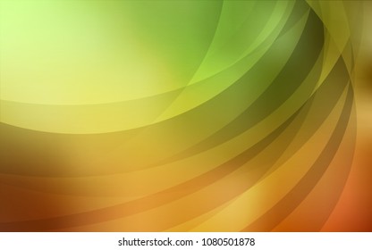 Light Green, Yellow vector template with liquid shapes. Shining crooked illustration in marble style. A completely new memphis design for your business.