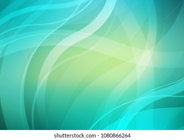 Light Green, Yellow vector template with liquid shapes. Brand new colored illustration in marble style with gradient. A new texture for your  ad, booklets, leaflets.
