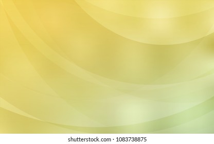 Light Green, Yellow vector template with bent lines. Glitter abstract illustration with wry lines. A completely new template for your business design.