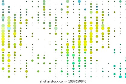 Light Green, Yellow vector  template with circles. Abstract illustration with colored bubbles in nature style. The pattern can be used for beautiful websites.