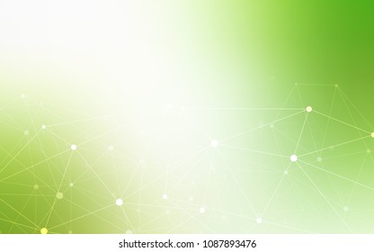 Light Green, Yellow vector template with circles, triangles. Decorative design in abstract style with triangle structure. Pattern can be used as texture of wallpapers.