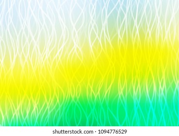 Light Green, Yellow vector template with bubble shapes. Blurred geometric sample with gradient bubbles.  A completely new template for your business design.