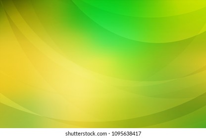 Light Green, Yellow vector template with bubble shapes. A vague circumflex abstract illustration with gradient. New composition for your brand book.
