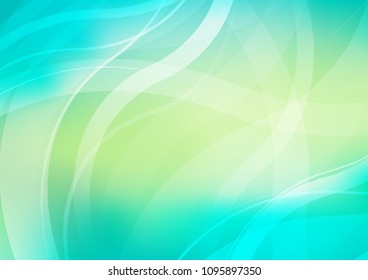 Light Green, Yellow vector template with liquid shapes. Shining crooked illustration in marble style. Textured wave pattern for backgrounds.