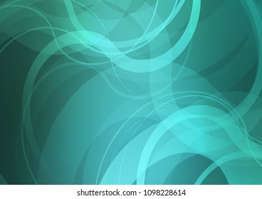 Light Green, Yellow vector template with lines, ovals. Shining crooked illustration in marble style. The elegant pattern for brand book.