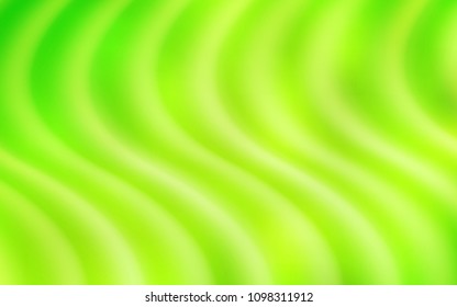 Light Green, Yellow vector template with bent ribbons. Creative illustration in halftone marble style with gradient. New composition for your brand book.