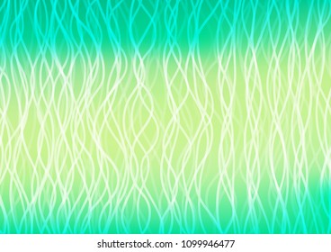 Light Green, Yellow vector template with liquid shapes. Shining crooked illustration in marble style. A new texture for your  ad, booklets, leaflets.