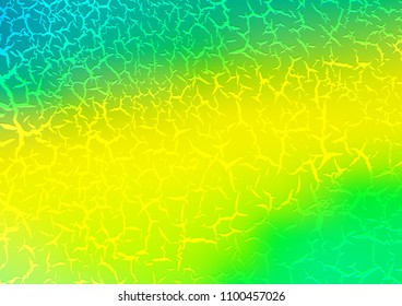 Light Green, Yellow vector template with bent lines. Colorful illustration in abstract marble style with gradient. The elegant pattern for brand book.