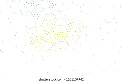 Light Green, Yellow vector  template with circles. Abstract illustration with colored bubbles in nature style. The pattern can be used for beautiful websites.