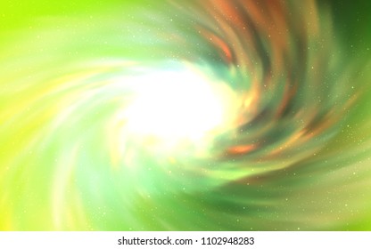 Light Green, Yellow vector template with space stars. Modern abstract illustration with Big Dipper stars. Best design for your ad, poster, banner.