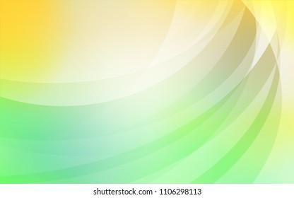 Light Green, Yellow vector template with liquid shapes. Creative illustration in halftone marble style with gradient. A completely new memphis design for your business.