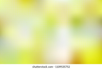 Light Green, Yellow vector template with circles. Beautiful colored illustration with blurred circles in nature style. Pattern can be used as texture of wallpapers.