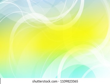 Light Green, Yellow vector template with bubble shapes. An elegant bright illustration with gradient. Pattern for your business design.