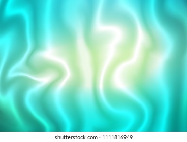 Light Green, Yellow vector template with abstract lines. A vague circumflex abstract illustration with gradient. A completely new marble design for your business.