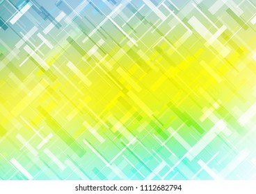 Light Green, Yellow vector template with repeated sticks. Modern geometrical abstract illustration with staves. The pattern can be used as ads, poster, banner for commercial.