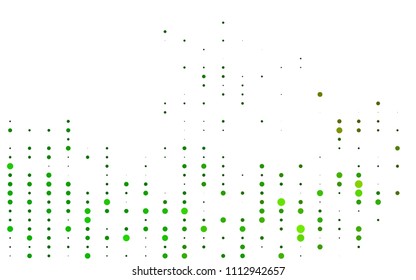 Light Green, Yellow vector  template with circles. Modern abstract illustration with colorful water drops. The pattern can be used for aqua ad, booklets.
