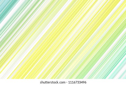 Light Green, Yellow vector template with repeated sticks. Blurred decorative design in simple style with lines. Best design for your ad, poster, banner.