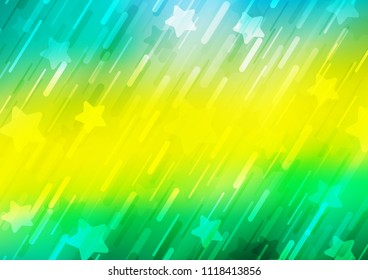 Light Green, Yellow vector template with repeated sticks. Blurred decorative design in simple style with lines. The pattern can be used as ads, poster, banner for commercial.