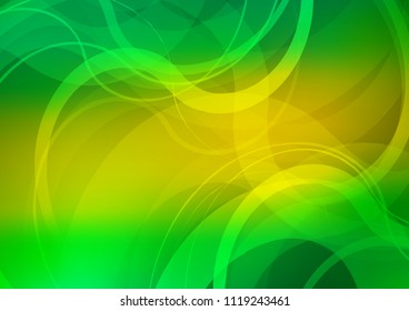Light Green, Yellow vector template with bubble shapes. Shining crooked illustration in marble style. Marble design for your web site.